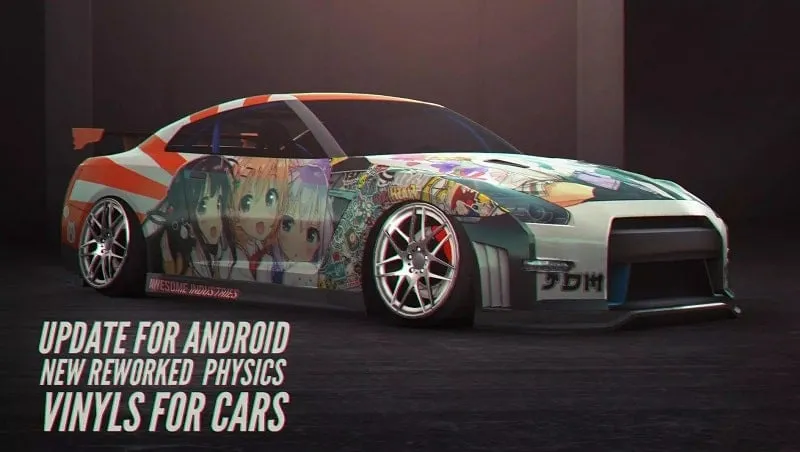 Carro derrapando em Drift Zone 2.