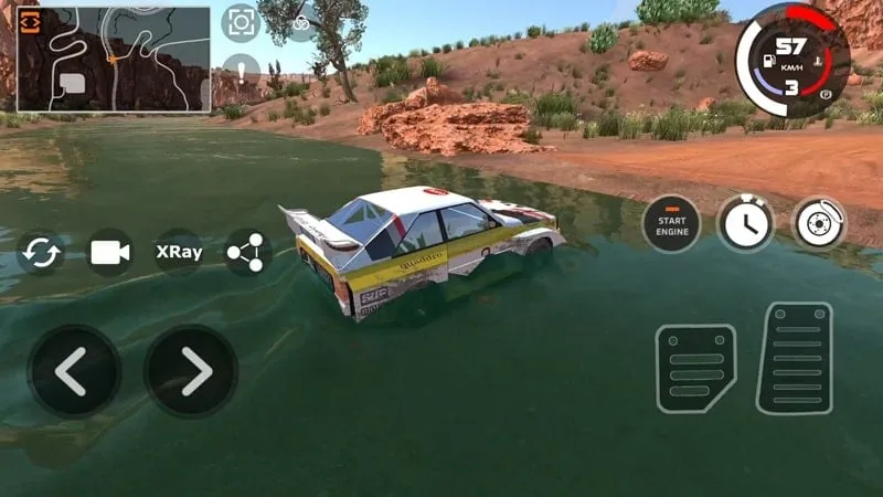 Gameplay di DriveX Car Crash Simulator.