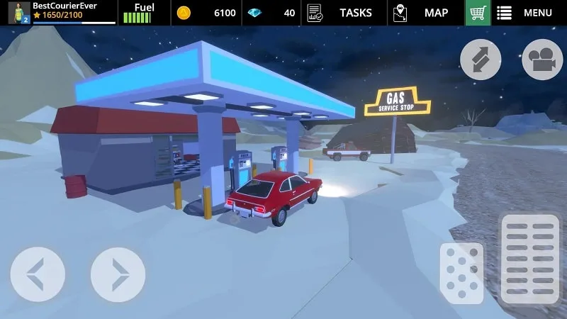 Personalizando un camión con recursos ilimitados en Driving Zone: Offroad.