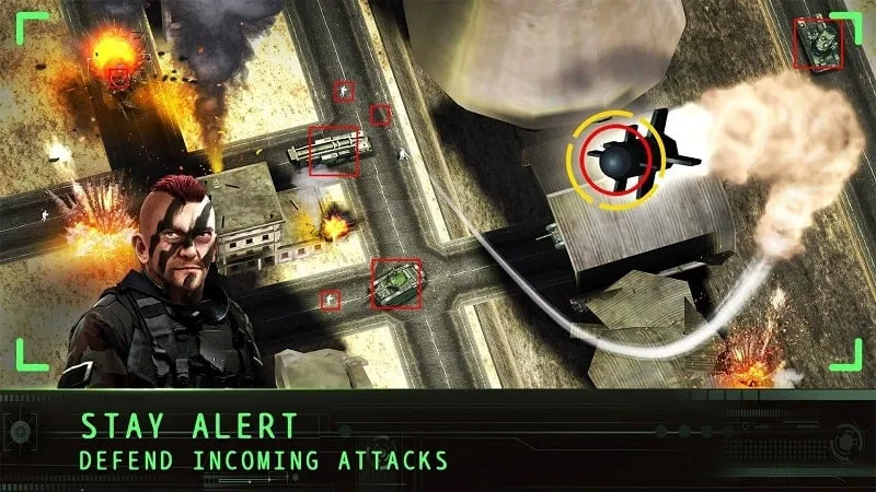 Various drones and weapons available in Drone Shadow Strike.