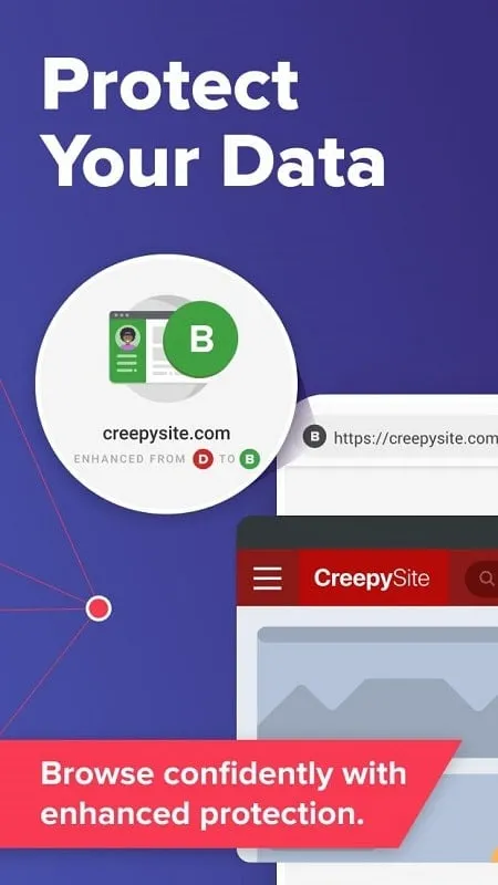 Halaman pengaturan DuckDuckGo Privacy Browser Mod