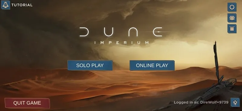 Captura de pantalla del juego Dune para móvil.