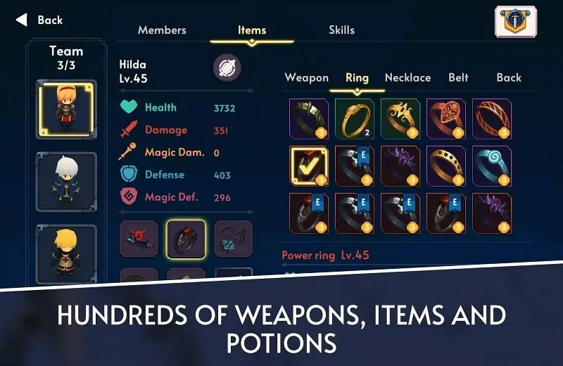 APK modificado de Dungeons and Honor RPG