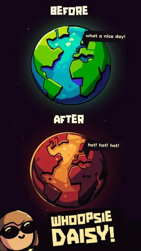 Contoh mata uang dan sumber daya dalam game Earth Inc.