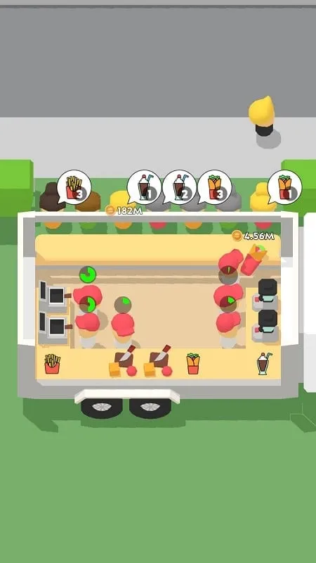 Interface do jogo Eatventure com dinheiro infinito