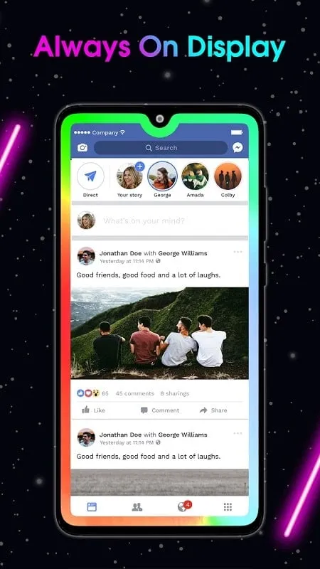 Customizing notification settings in Edge Lighting Mod