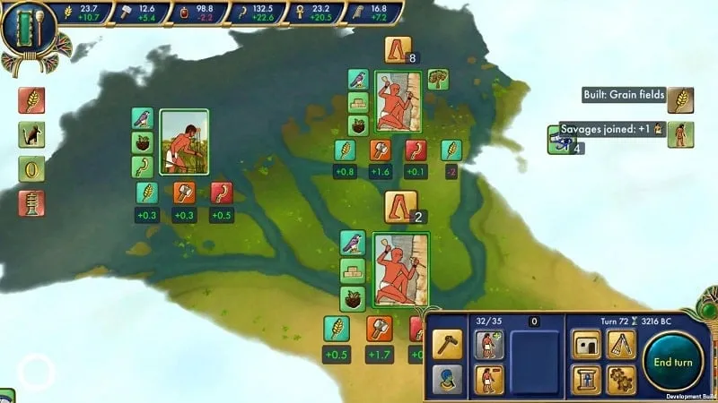 Hình ảnh minh họa trình quản lý tệp hiển thị tệp Egypt: Old Kingdom MOD APK đã tải xuống.