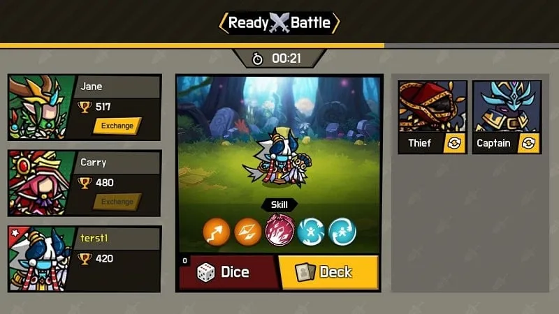 Upgrading heroes and experimenting with different team compositions using unlimited resources in Endless Arena MOD APK.