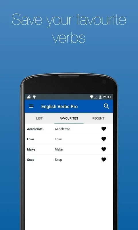 Conjugador de verbos em inglês MOD APK grátis para Android