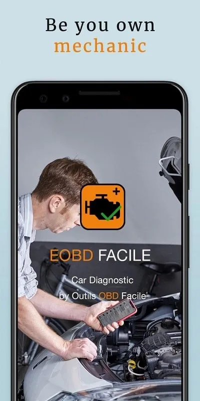 EOBD Facile mod interface showing premium features