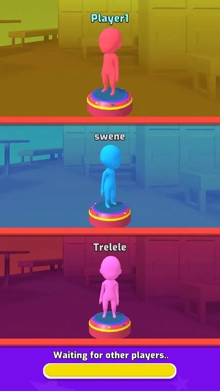 A player selecting a custom skin in Epic Race 3D mod.