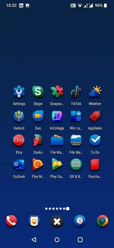 Áp dụng Ergon Icon Pack vào trình khởi chạy