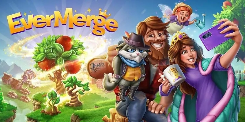 Hình ảnh trò chơi EverMerge hiển thị các vật phẩm có sẵn để ghép nối.