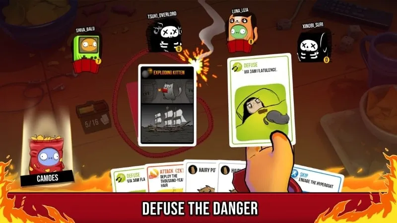 Lỗi trong game Exploding Kittens 2 MOD