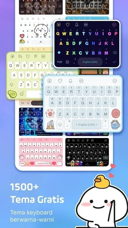 Menggunakan emoji dan stiker di Facemoji Keyboard