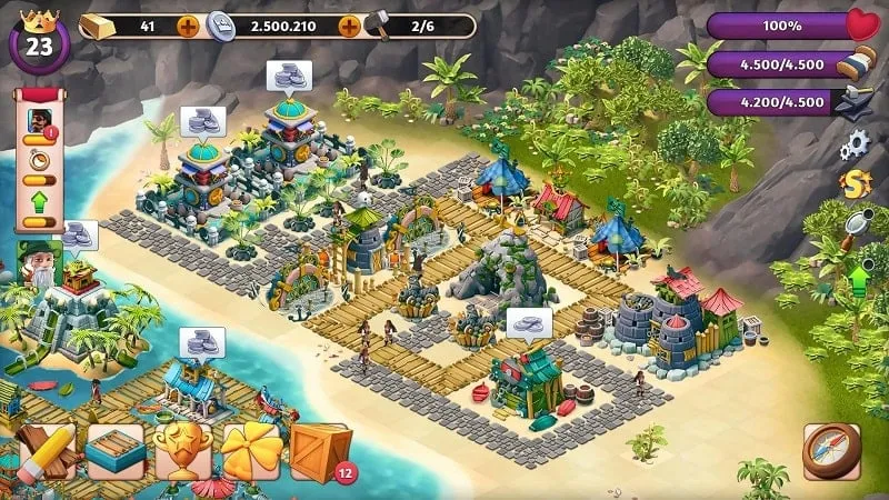 Cài đặt Fantasy Island Sim trên thiết bị Android.