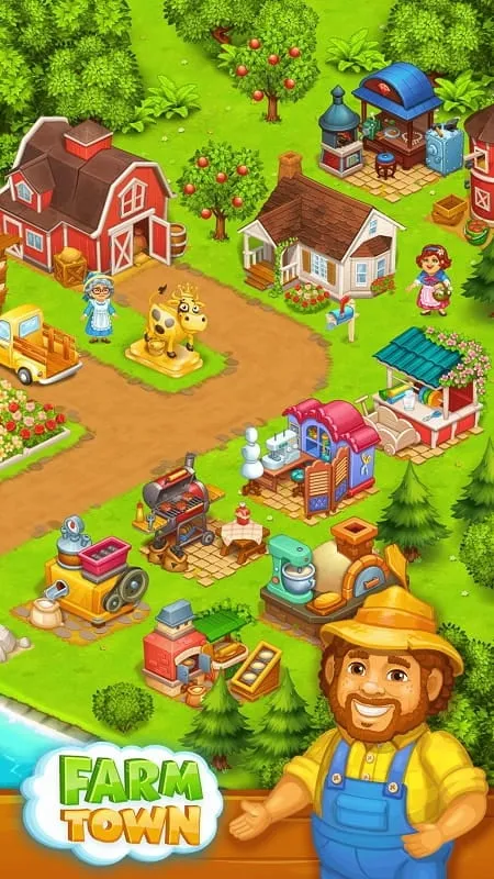 Step-by-step guide on installing the Farm Town MOD APK on an Android device.