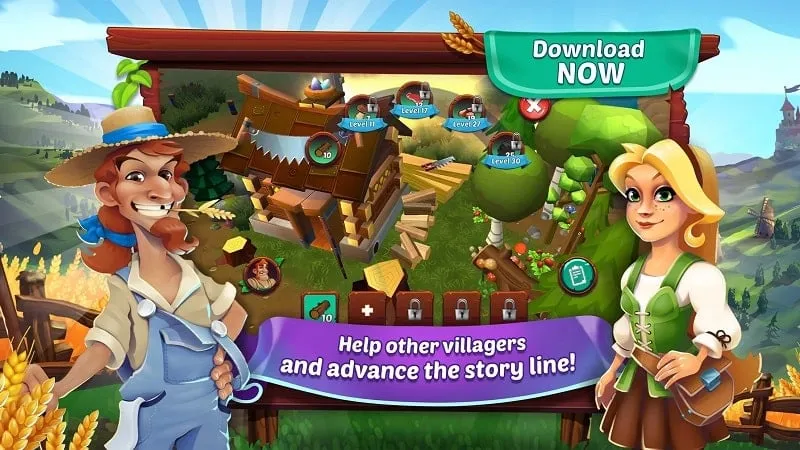 Koneksi internet Farmers Conquest Village Tales MOD APK