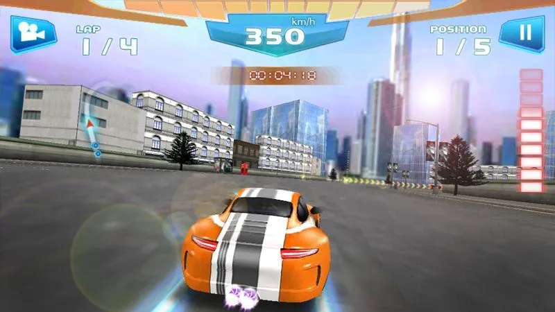 Customizing a race car in Fast Racing 3D.