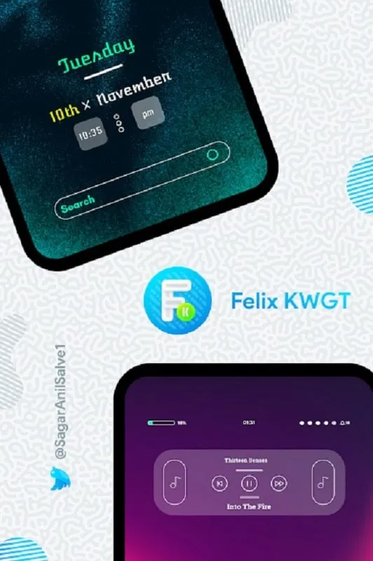 Tùy chỉnh biểu tượng và widget với Felix KWGT mod