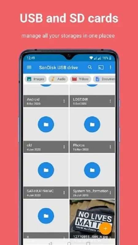 File Manager Pro showcasing cloud storage integration.
