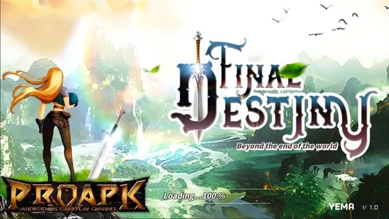 Tangkapan layar game Final Destiny