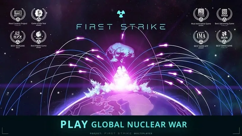 Tangkapan layar dalam game yang menampilkan superpower yang tidak terkunci di First Strike MOD APK.