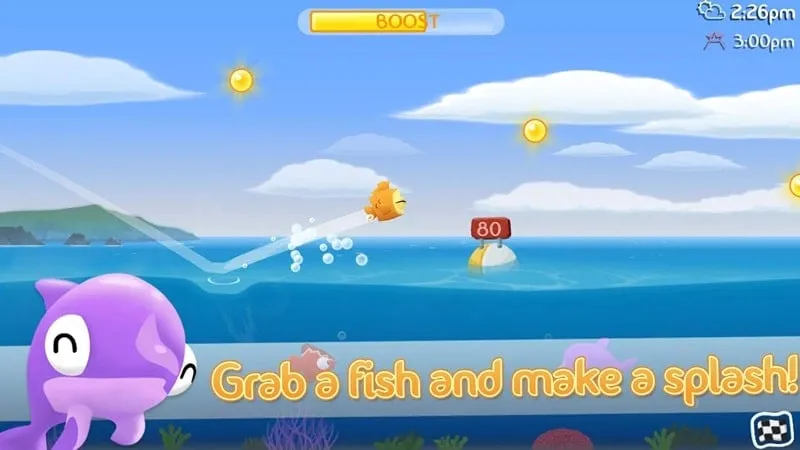 Hình ảnh lựa chọn cá trong game Fish Out Of Water.