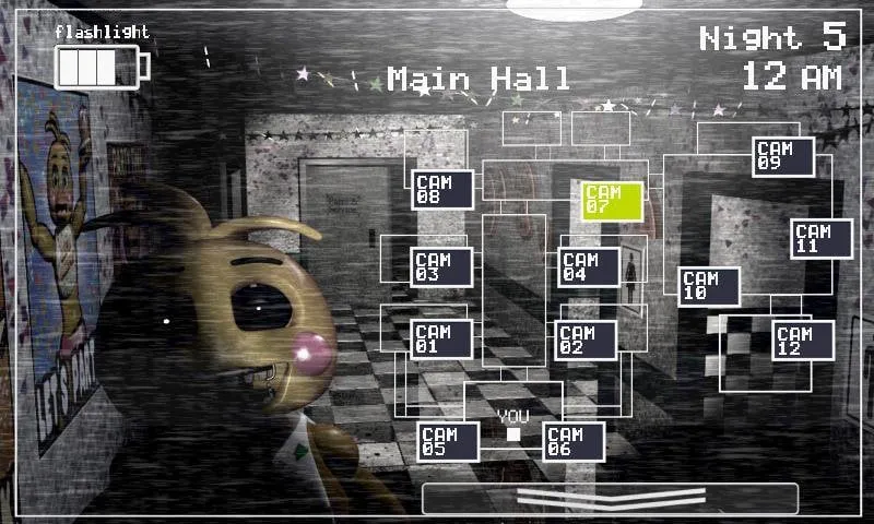 Chơi Five Nights at Freddy's 2 với các tính năng mod được kích hoạt.