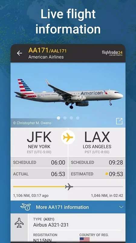 Flight interface in 3D mode