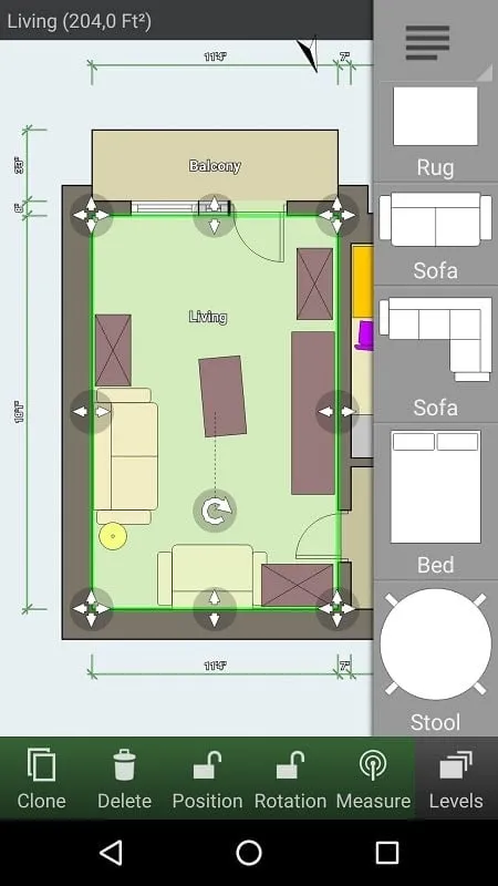 Using 3D mode in Floor Plan Creator mod