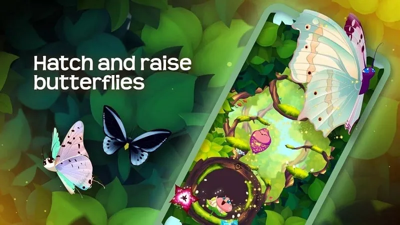 Instalando Flutter: Butterfly Sanctuary MOD APK en un dispositivo Android.