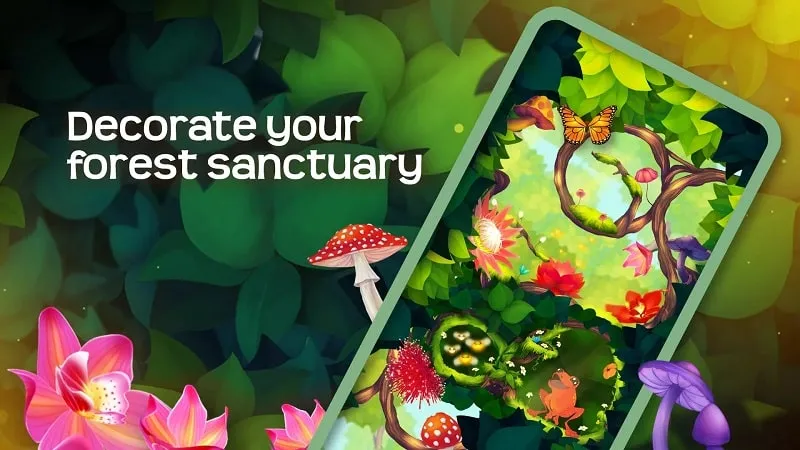 Colección de mariposas en Flutter: Butterfly Sanctuary MOD APK.