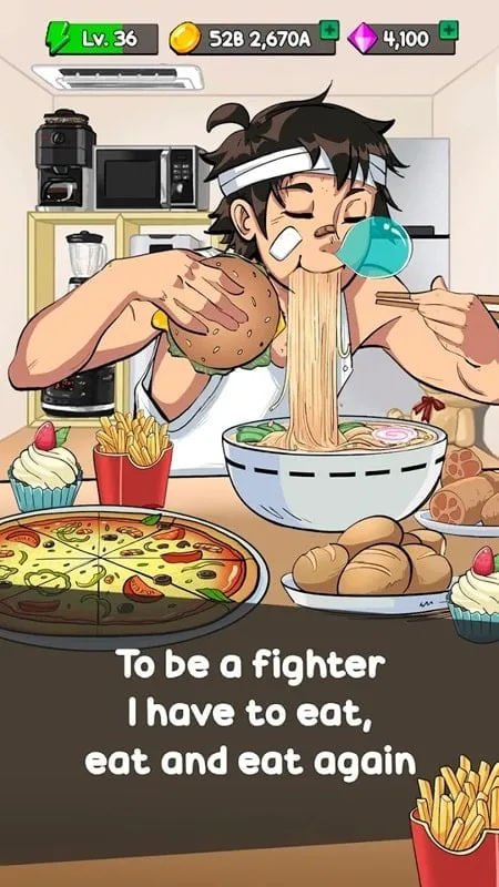 Step-by-step guide for installing the Food Fighter Clicker mod on an Android device.