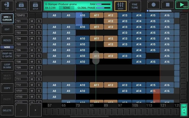 G-Stomper Studio interface showcasing various tools
