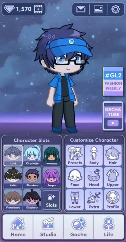 A showcase of various customization items available in Gacha Life 2.