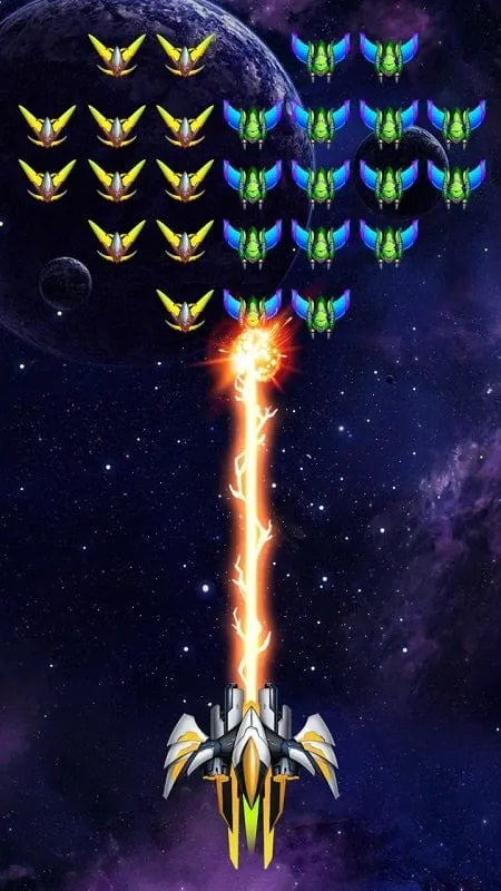 Hướng dẫn cài đặt Galaxy Invaders: Alien Shooter MOD APK