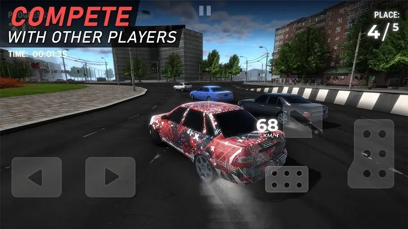 A screenshot of the game interface highlighting a specific car part.