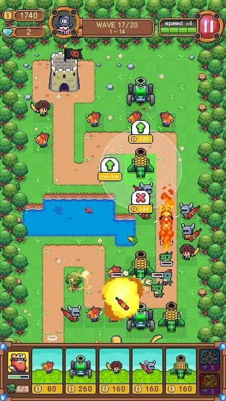 A farmer using a carrot to attack a zombie.