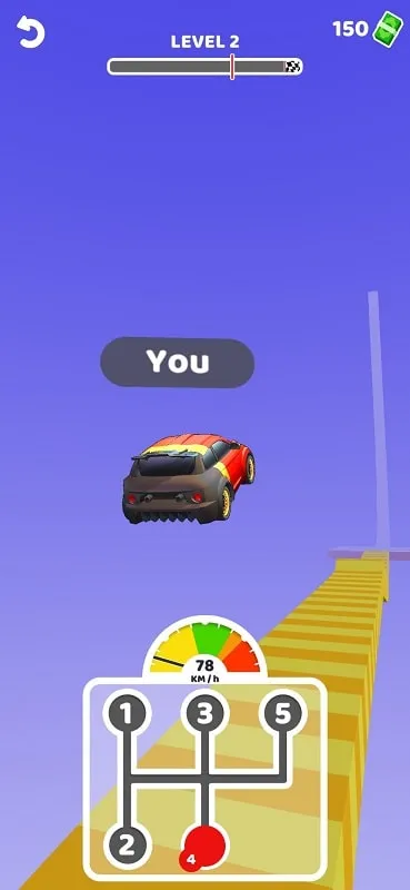 Example of car customization options in Gear Race 3D