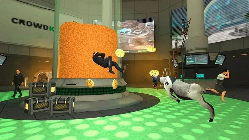 A screenshot showcasing the in-game shop with unlimited money.
