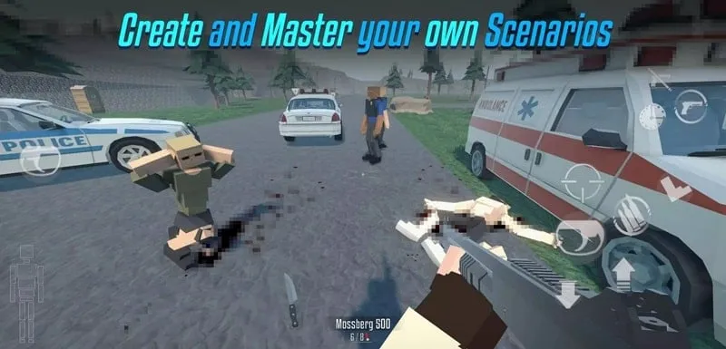 Gorebox character customization and interaction.