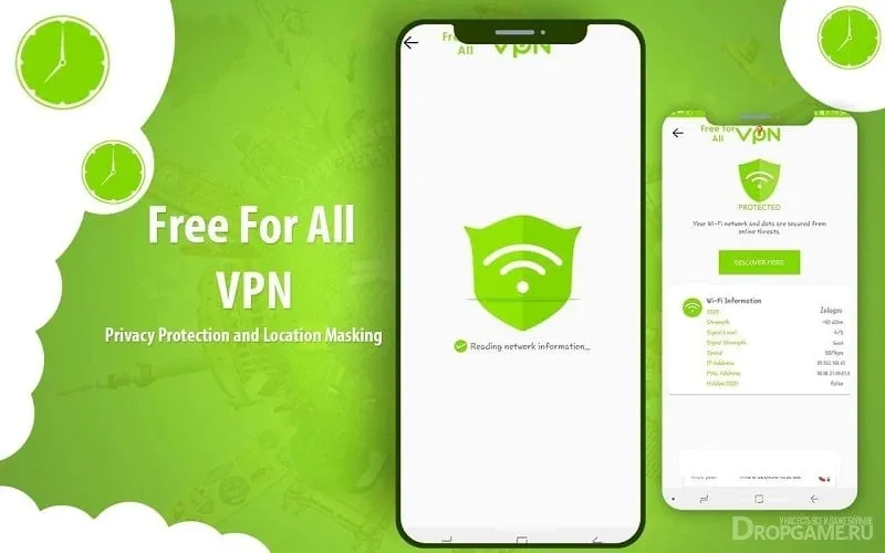 Selección de servidor de GreenVPN mod apk