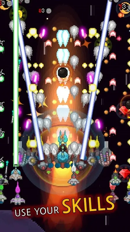 Upgrading weapons and accessories in Grow Spaceship VIP.