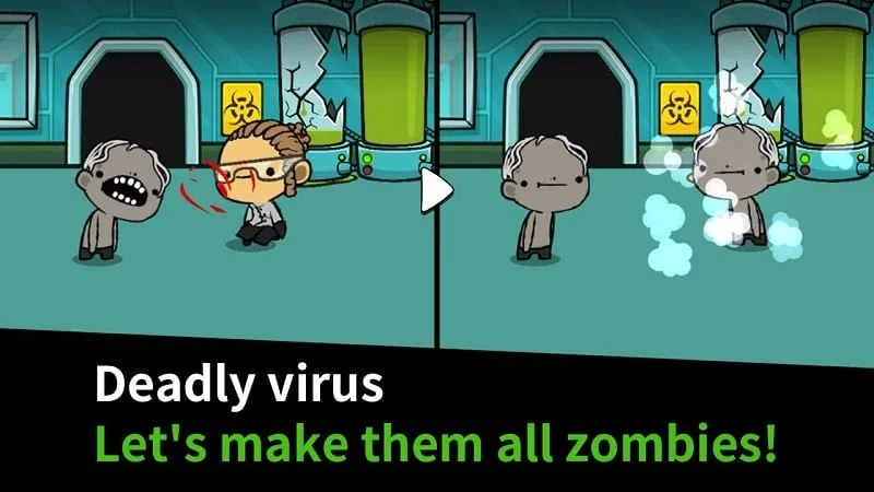 Apk Mod Happy Zombie Virus com dinheiro infinito