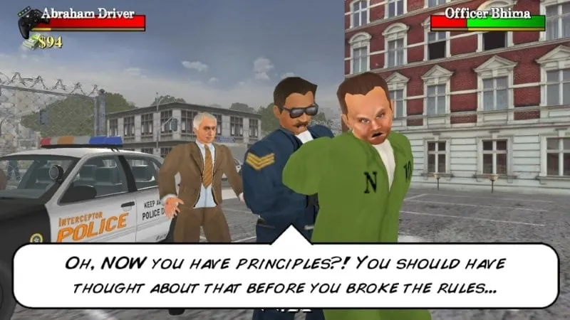Hard Time 3 gameplay showcasing a fight scene within the prison.