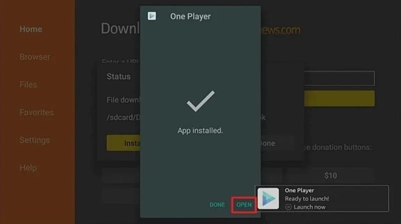 Tampilan antarmuka HB video player mod dengan fitur premium