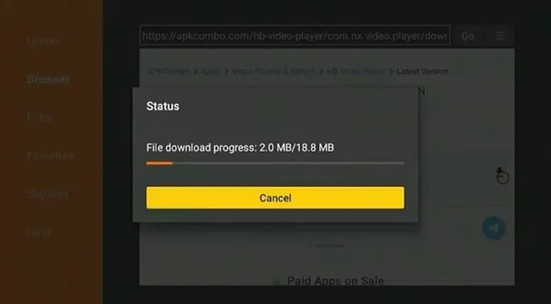 HB video player mod menampilkan dukungan resolusi tinggi