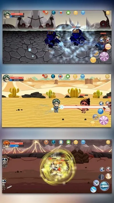 Quá trình cài đặt Hero Age mod APK trên thiết bị Android.