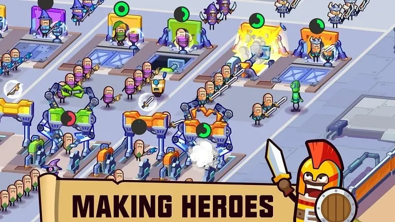 Hướng dẫn cài đặt Hero Making Tycoon MOD APK trên điện thoại Android.